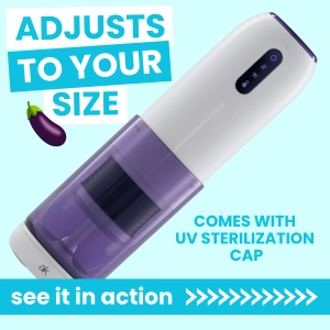 Super Series Adjustable Length Masturbator - Thrusting, Warming & Vibrating