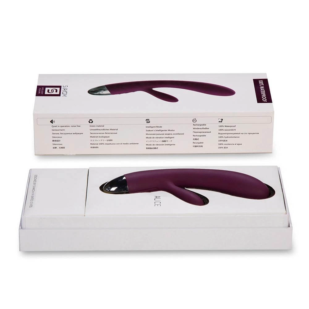 SVAKOM Alice Rechargeable Dual Motor Rabbit Vibe Violet