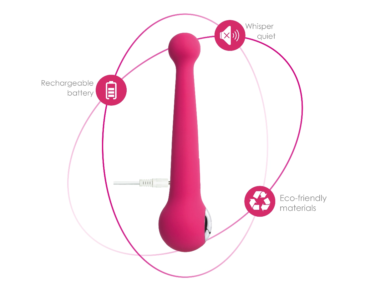SVAKOM Bonnie Double Pleasure Vibrator Plum Red