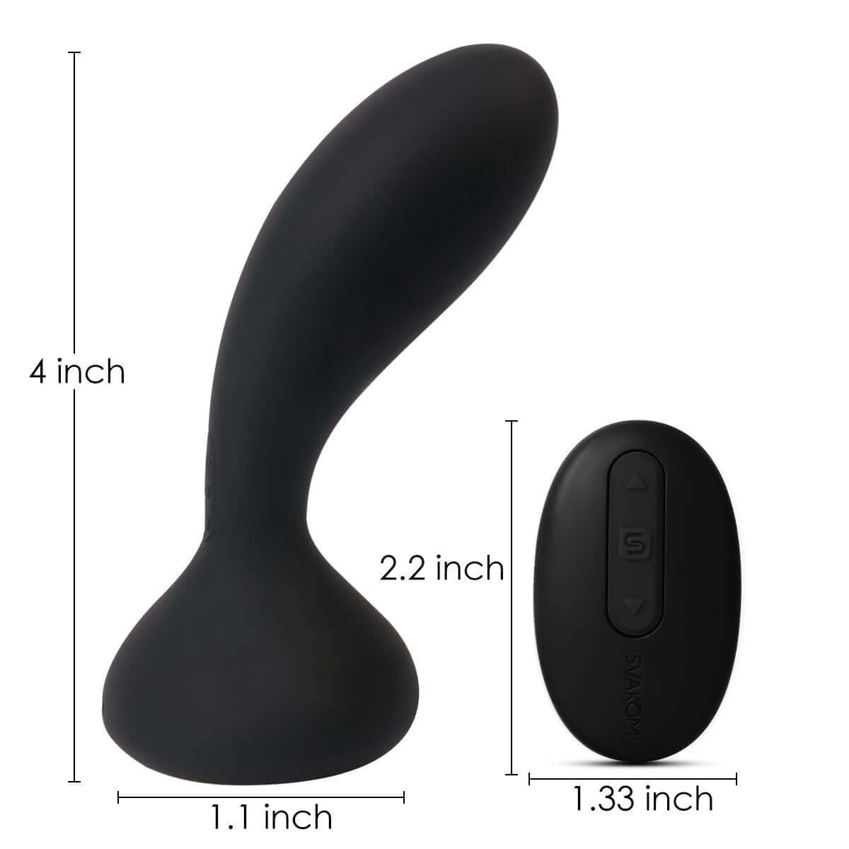 SVAKOM Julie Powerful Anal Plug with Remote Control Black