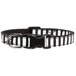 Sweet Pickles 7-10" Cat Collar - Picklejuice Black & White