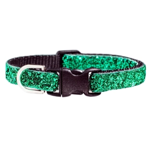 Sweet Pickles Glitter 7-10" Cat Collar - Good Witch Green