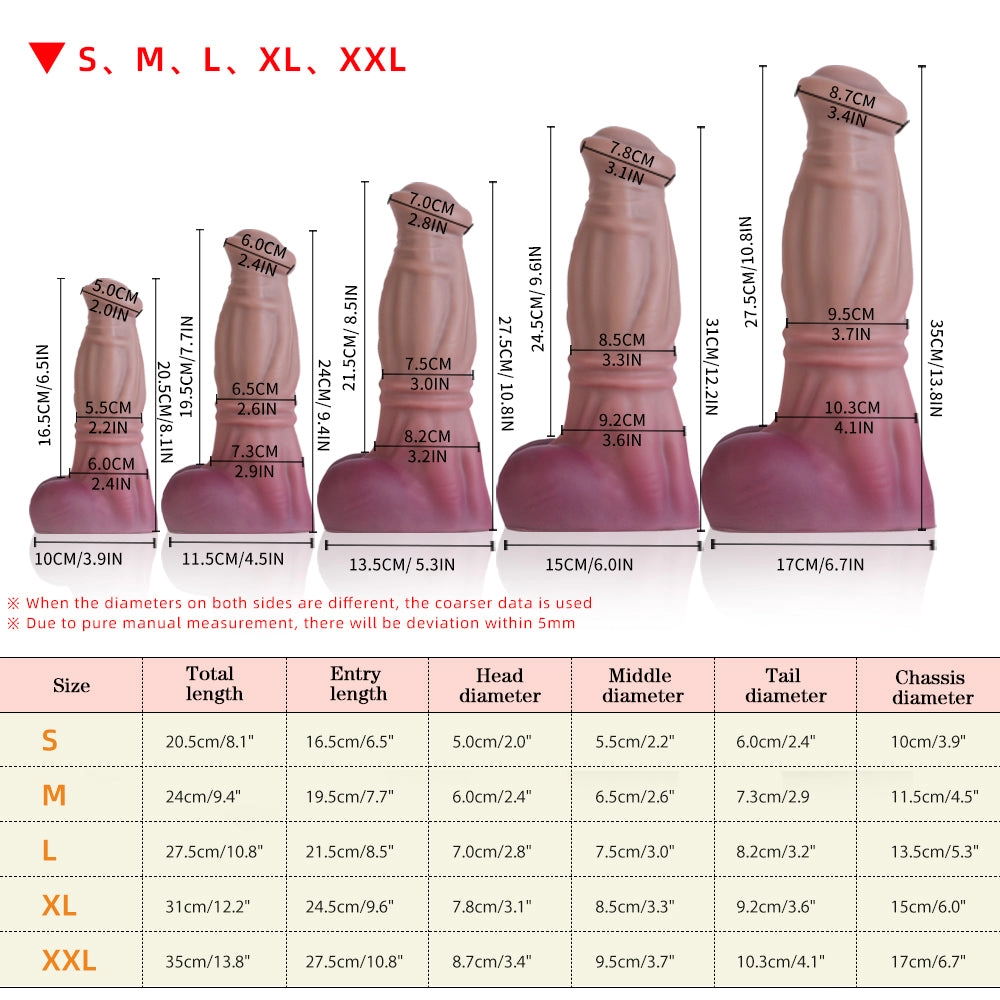 SWISOK Arion | Gaia Brown -  Fantasy Horse Dildo - Realistic Horse Dildo - 5 Sizes