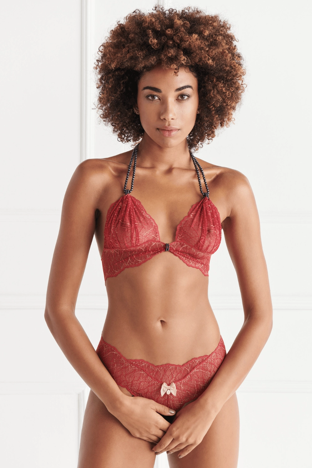 Sydney Dark Pearl Bra Red
