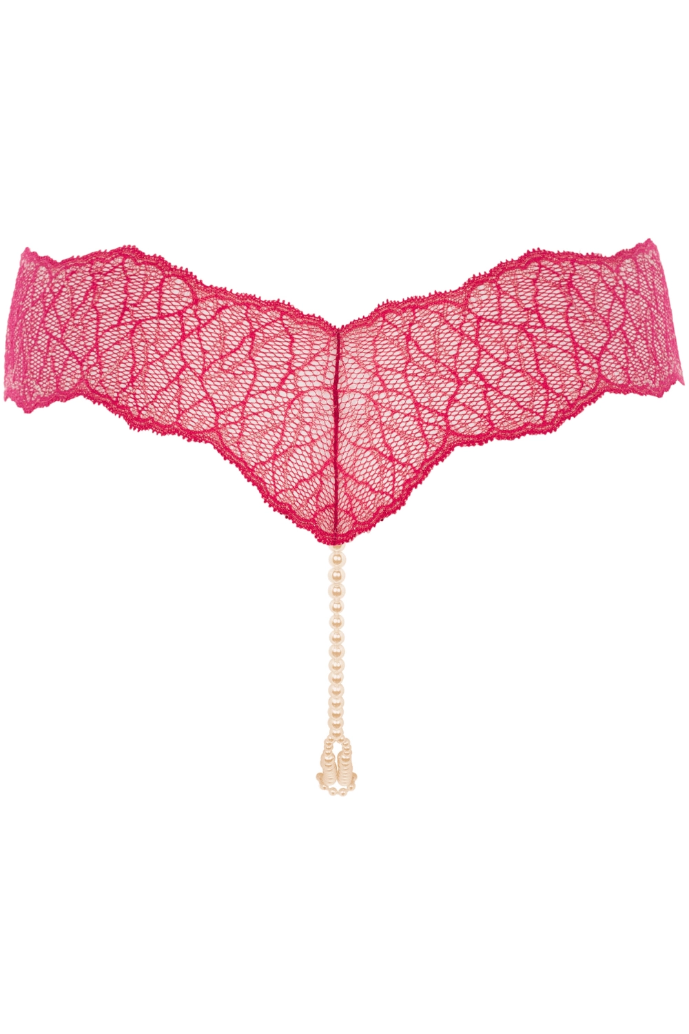 Sydney Double Pearl Thong Red, Size L
