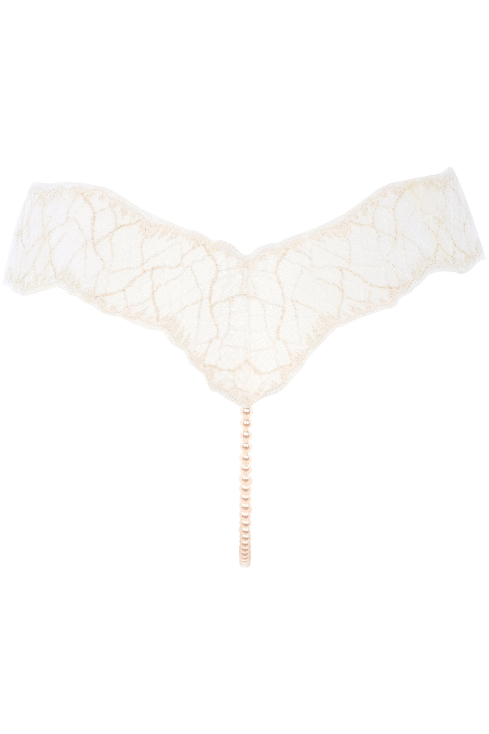 Sydney Single Pearl Thong Ivory