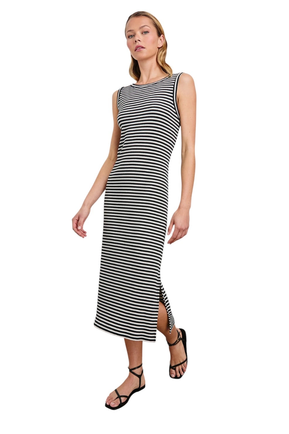 Tank Dress - Black Birch Stripe