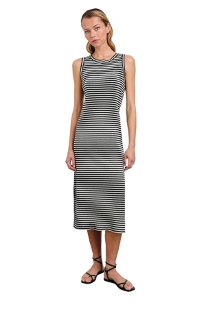 Tank Dress - Black Birch Stripe