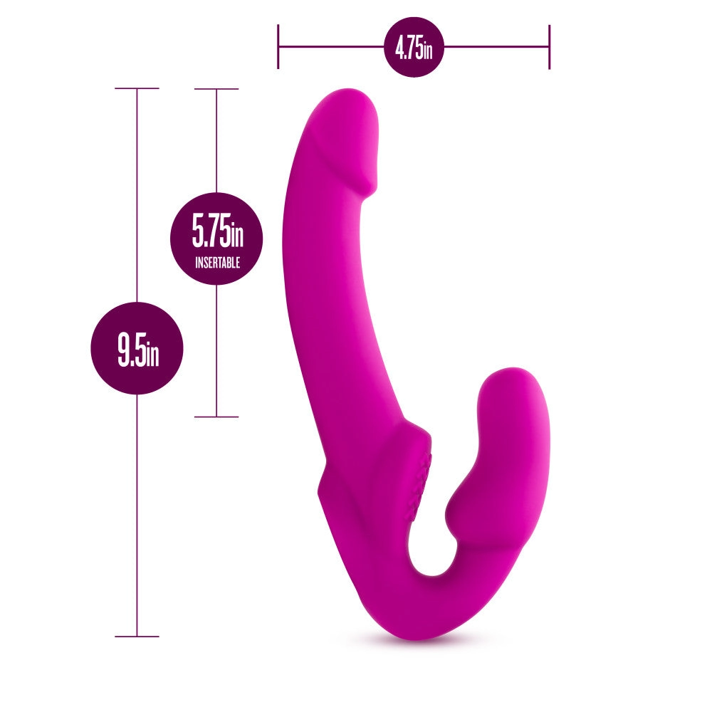 Temptasia By Blush® | Estella G-Spot Pink 9.5-Inch Long Rechargeable Vibrating Dildo