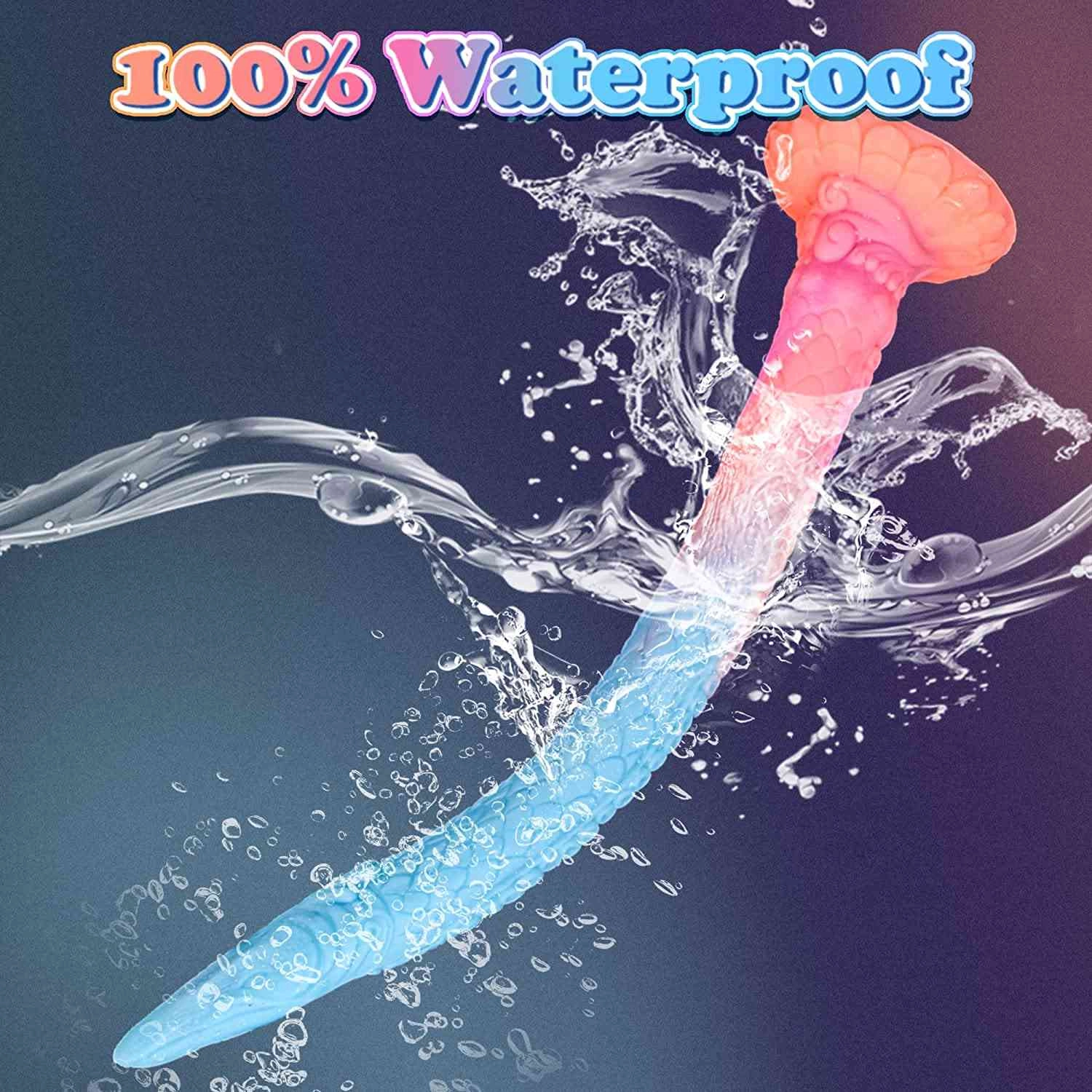 Tengon 18.5 Luminous Anus Dilator With Dragon and Octopus Texture - Laphwing