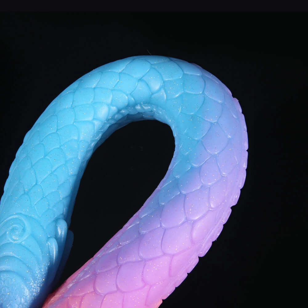 Tengon 18.5 Luminous Anus Dilator With Dragon and Octopus Texture - Laphwing