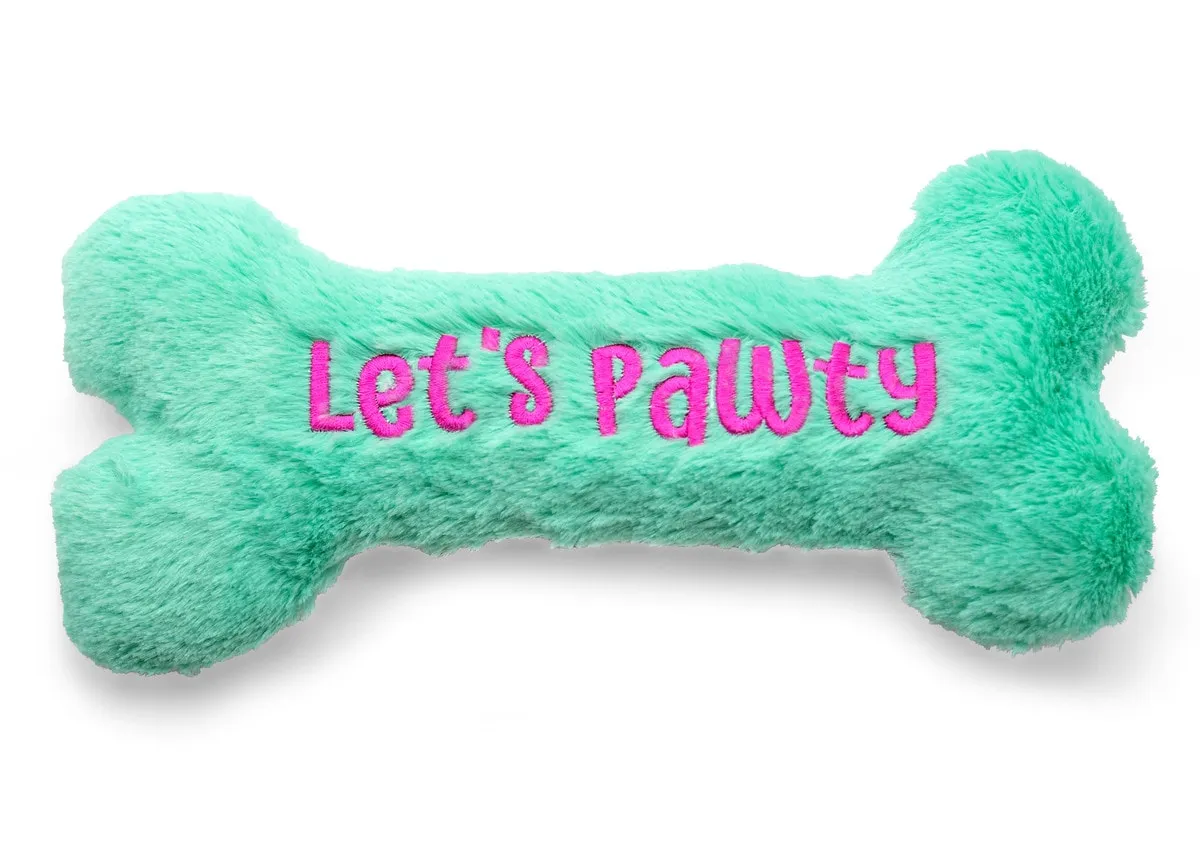ThoozyPet Birthday Bone Plush Dog Toy