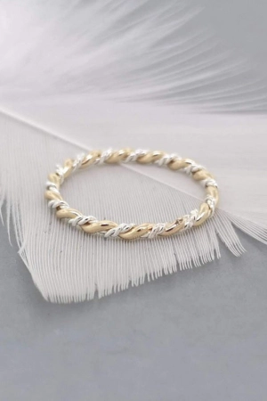 Triple Twisted Wires Ring