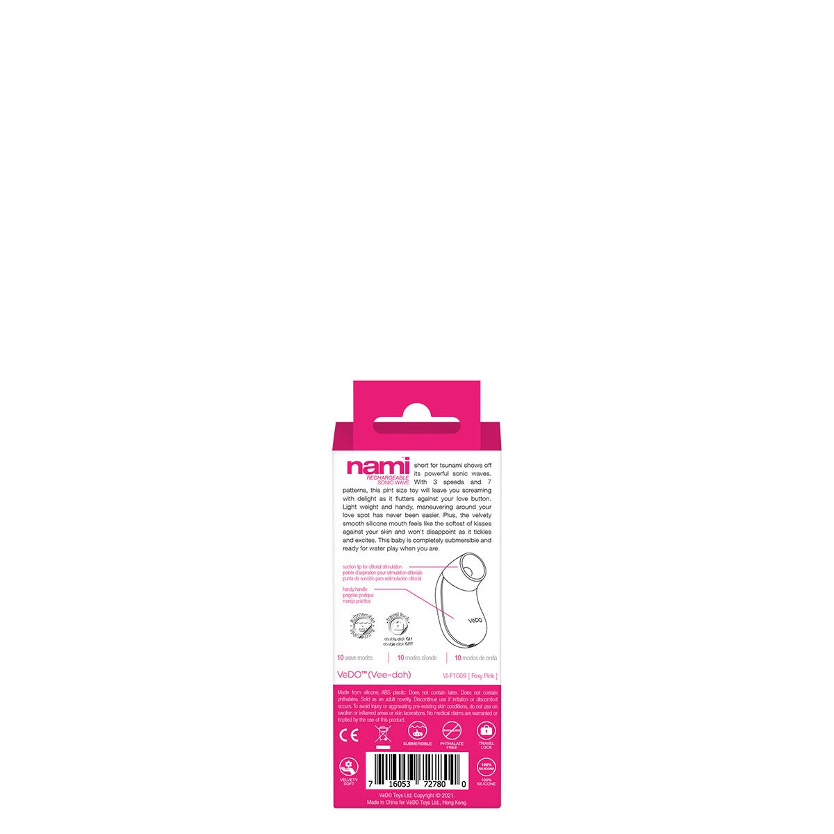 VeDO NAMI Sonic Vibe Clit Stimulator - Pink