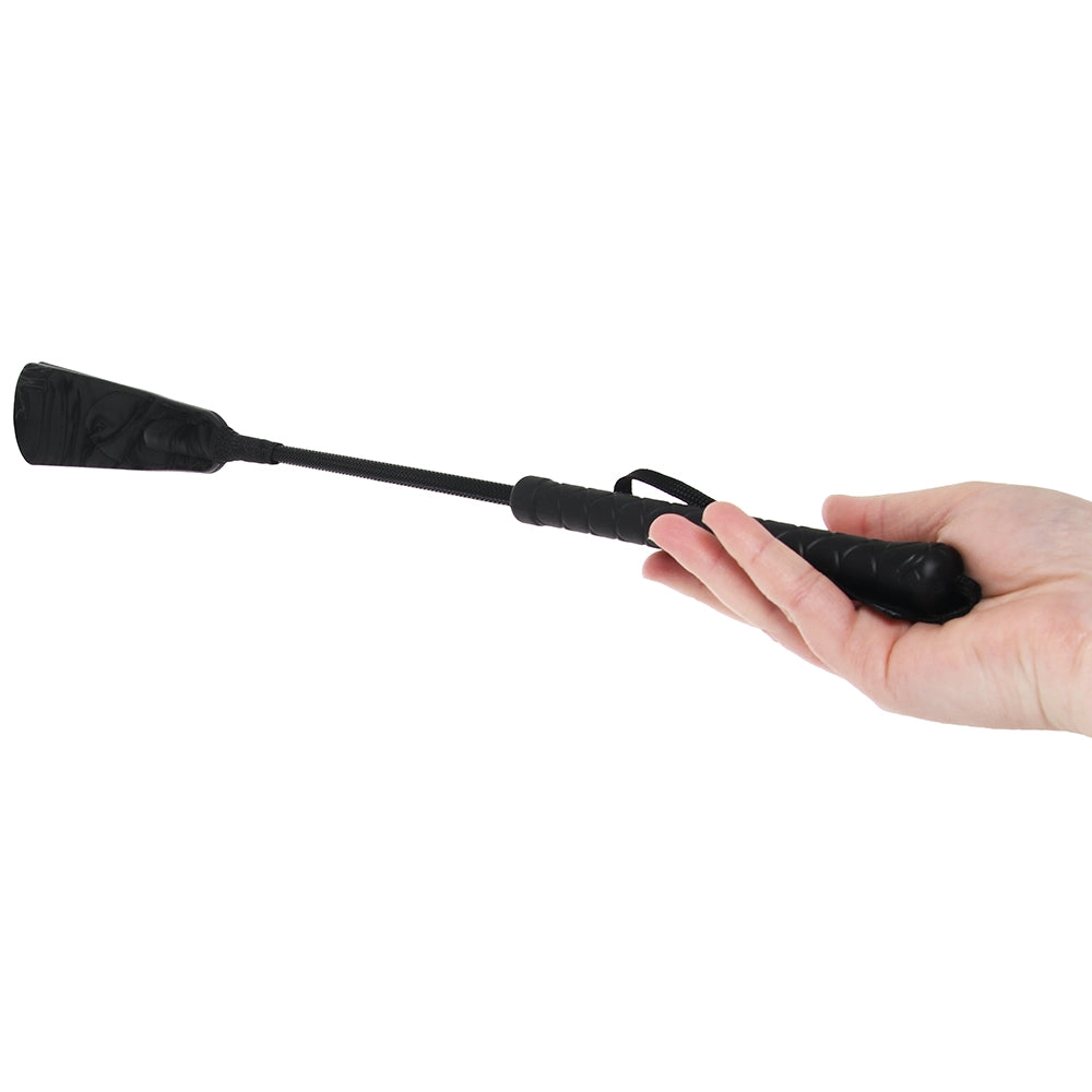 Velvet Noir Strike Riding Crop