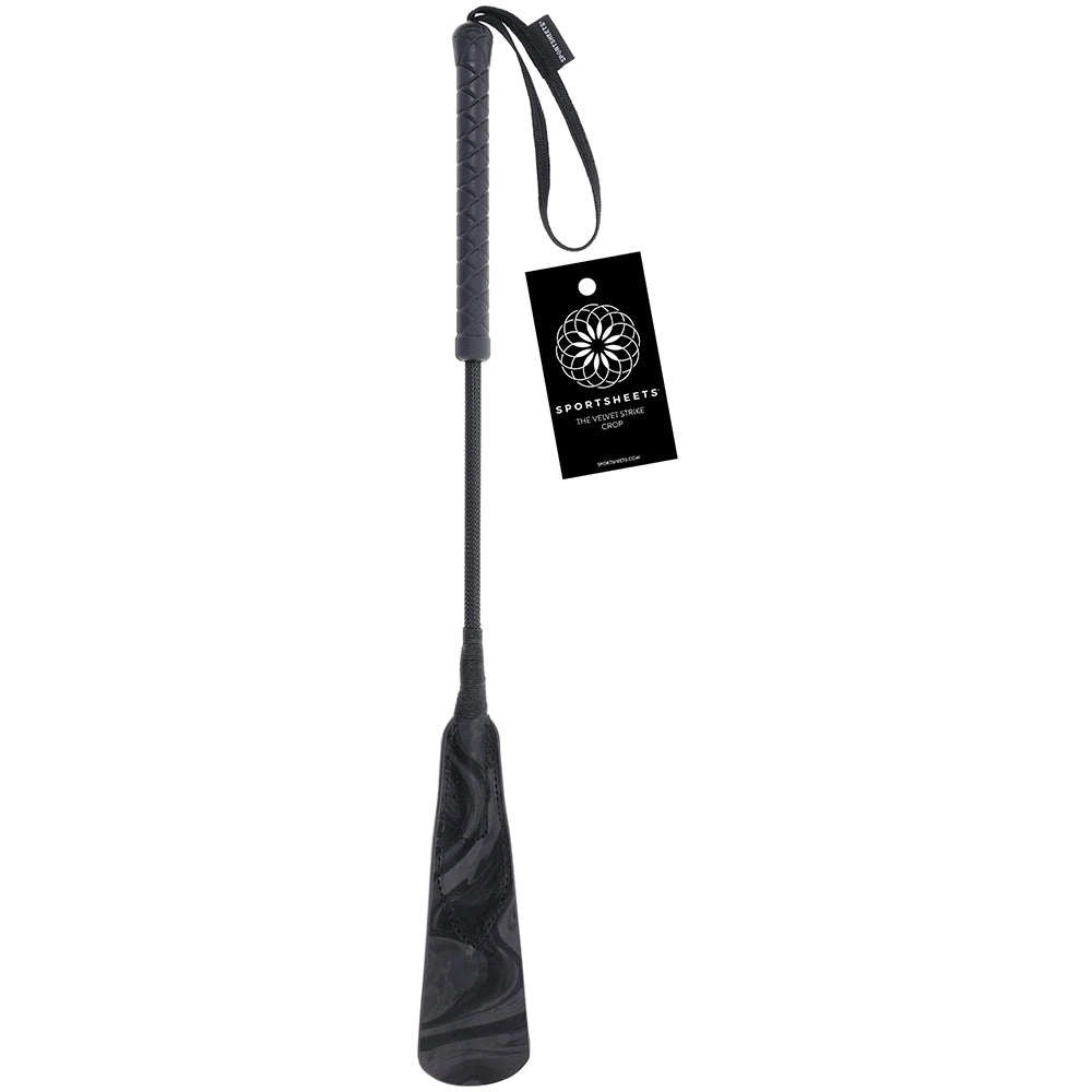 Velvet Noir Strike Riding Crop