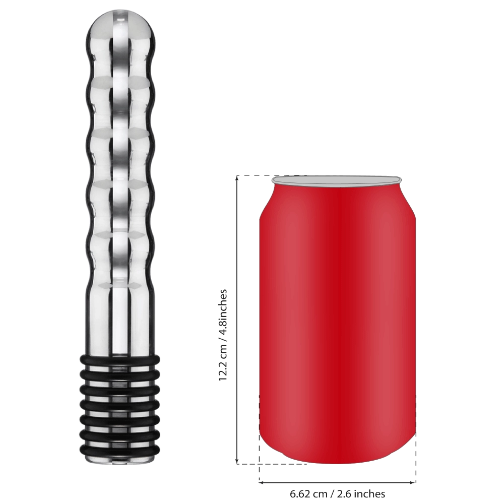 Wave Metal Bi-Polar Electro Dildo