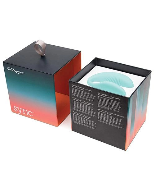 We-Vibe Sync 10-function Remote Control & App-connected Silicone Couples Vibrator Aqua
