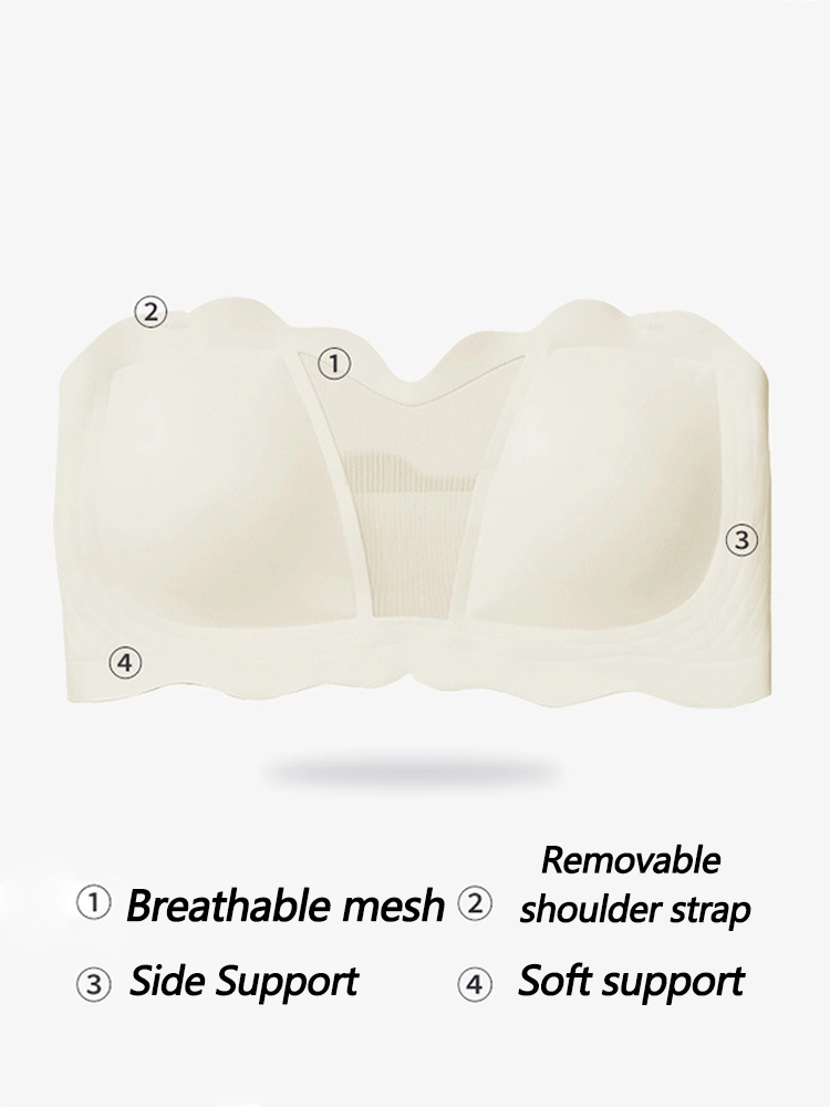 Womens Seamless Strapless Minimizer Bra
