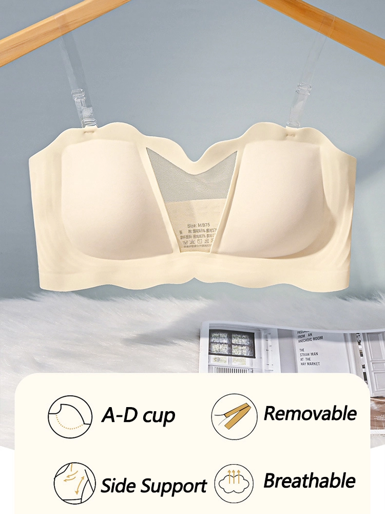 Womens Seamless Strapless Minimizer Bra