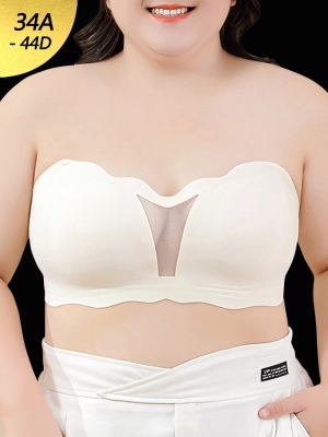 Womens Seamless Strapless Minimizer Bra