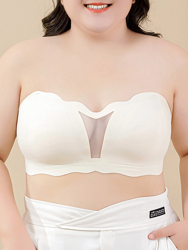 Womens Seamless Strapless Minimizer Bra