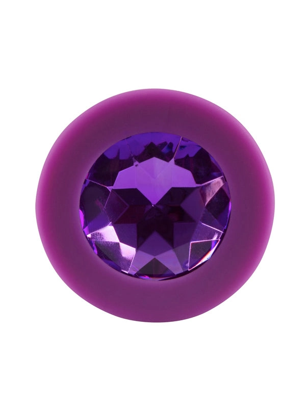 You2Toys Medium Purple Silicone Jewel Butt Plug