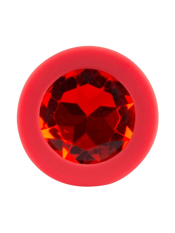 You2Toys Small Red Silicone Jewel Butt Plug
