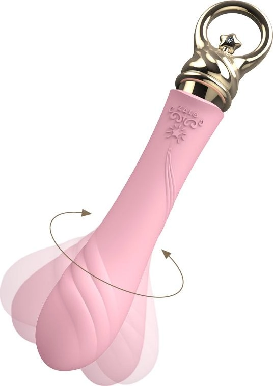 ZALO Courage Pre-Heating Rechargeable G-spot Massager Fairy Pink